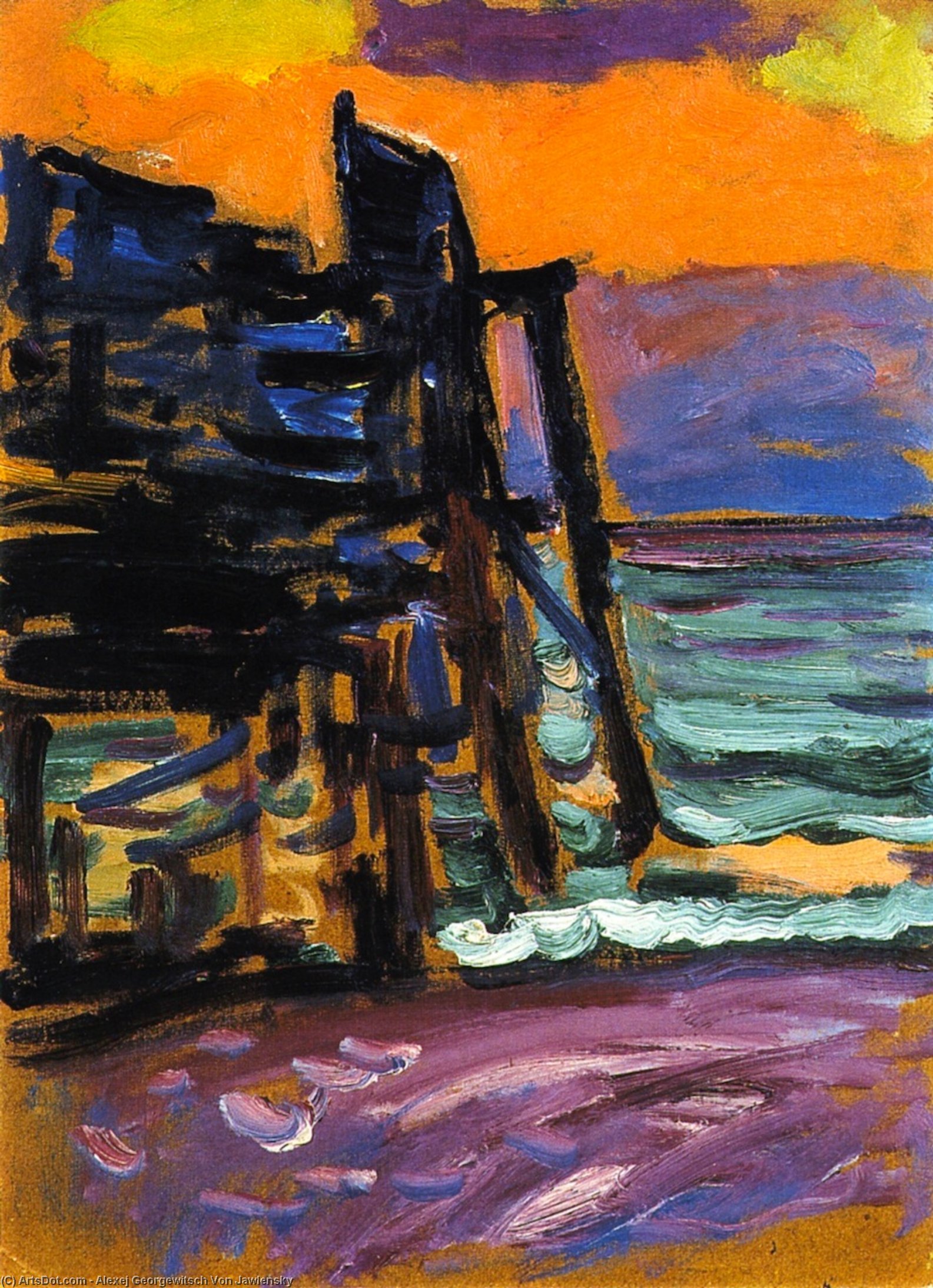 Landing Place Near Prerow — Alexej Von Jawlensky