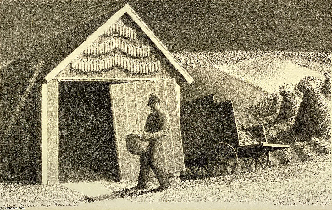 Seed Time And Harvest — Grant Wood