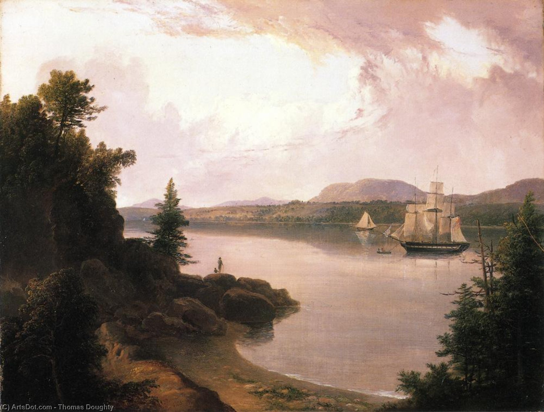 View On The St. Croix River Near Robbinston — Thomas Doughty