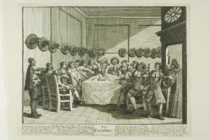 The Committee, Plate Ten From Hudibras — William Hogarth