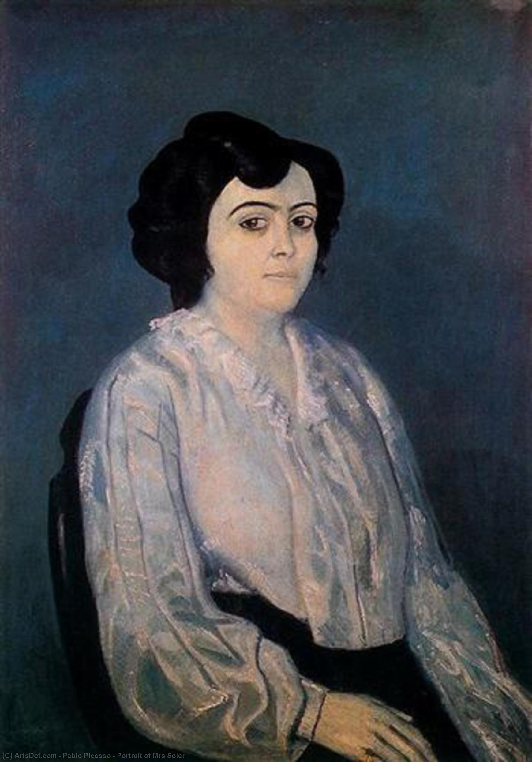 Portrait Of Mrs Soler — Pablo Picasso