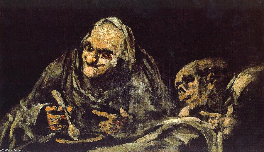 Old Eating Soup — Francisco José De Goya Y Lucientes
