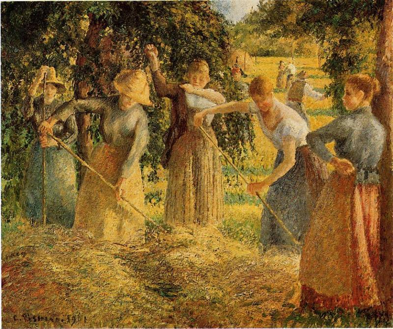 Harvest At Eragny — Camille Pissarro