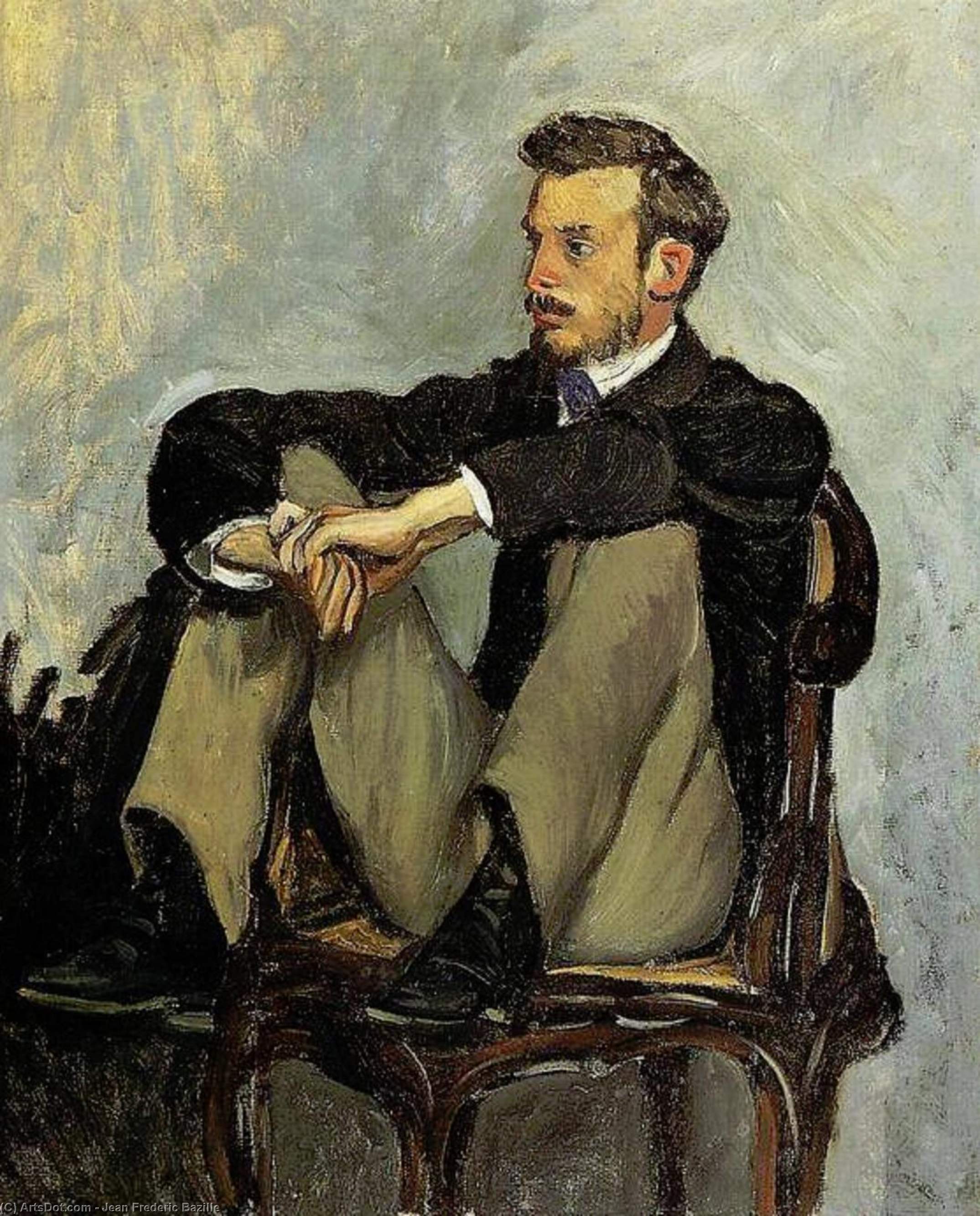Portrait Of Renoir — Frédéric Bazille