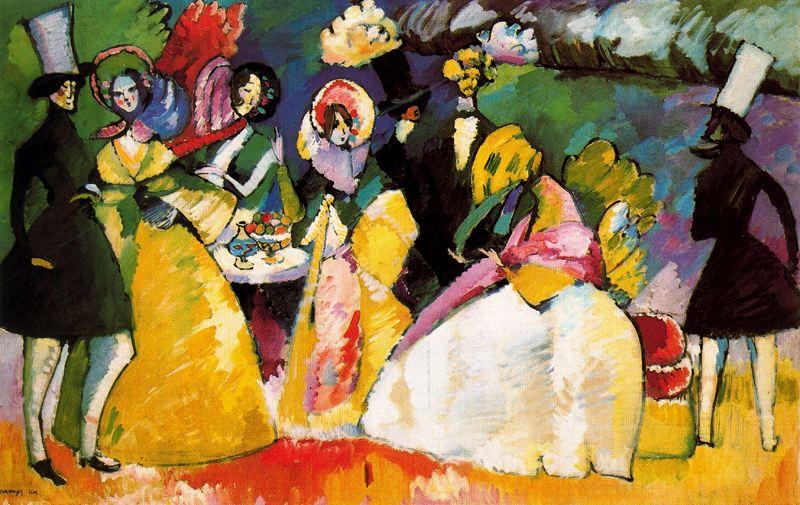 Group In Crinolines — Wassily Wassilyevich Kandinsky