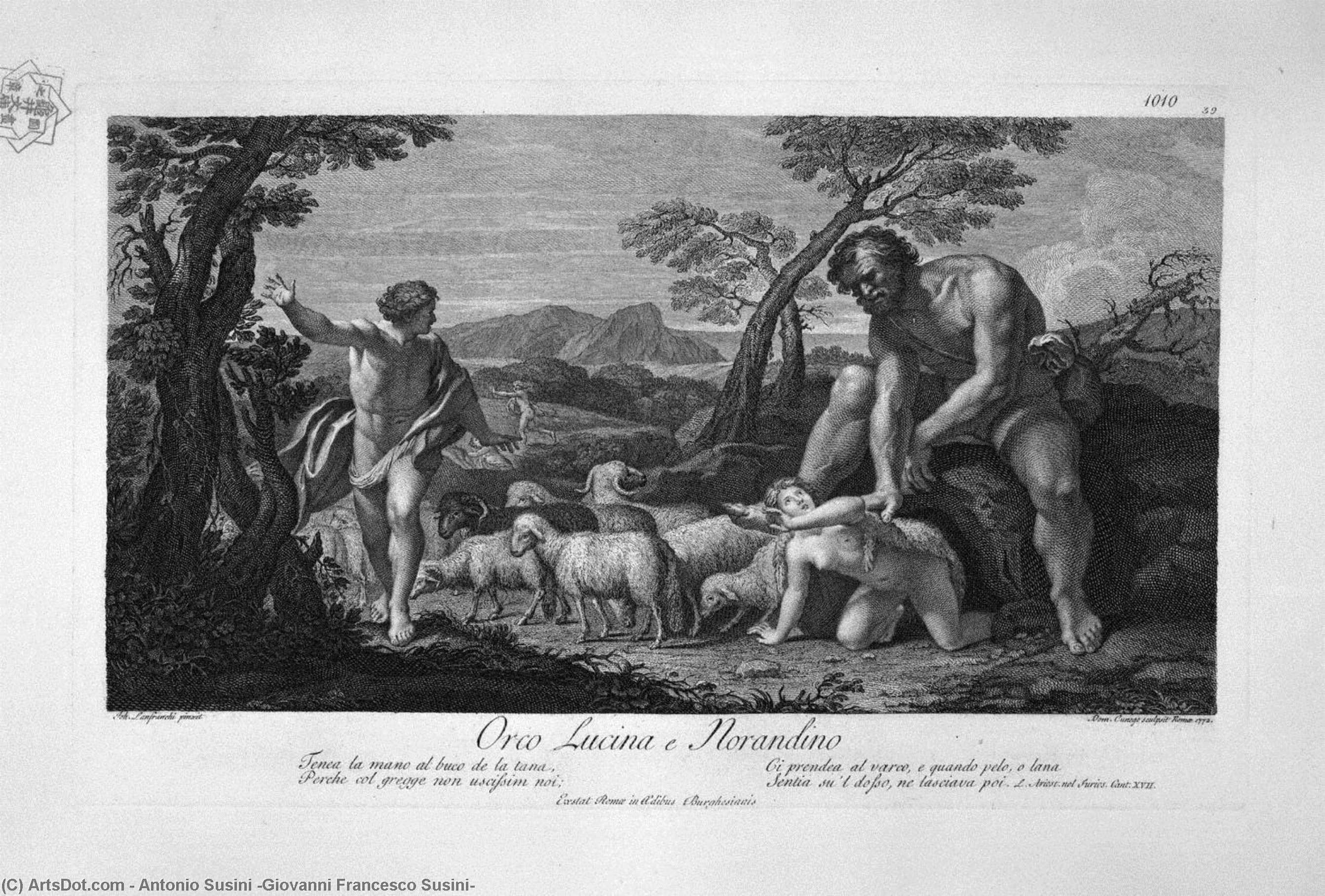 Deianira Abducted By The Centaur Nessus — Antonio Susini (giovanni Francesco Susini)
