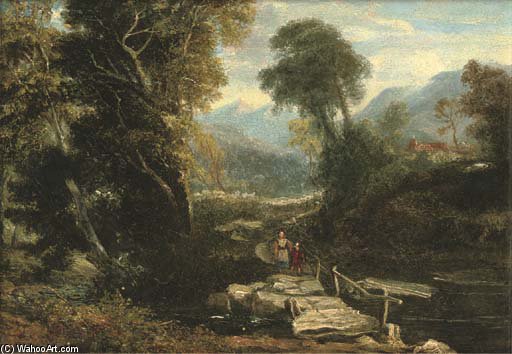 Scene Near Capel Curig Looking Towards Snowdon — Anthony Vandyke Copley Fielding