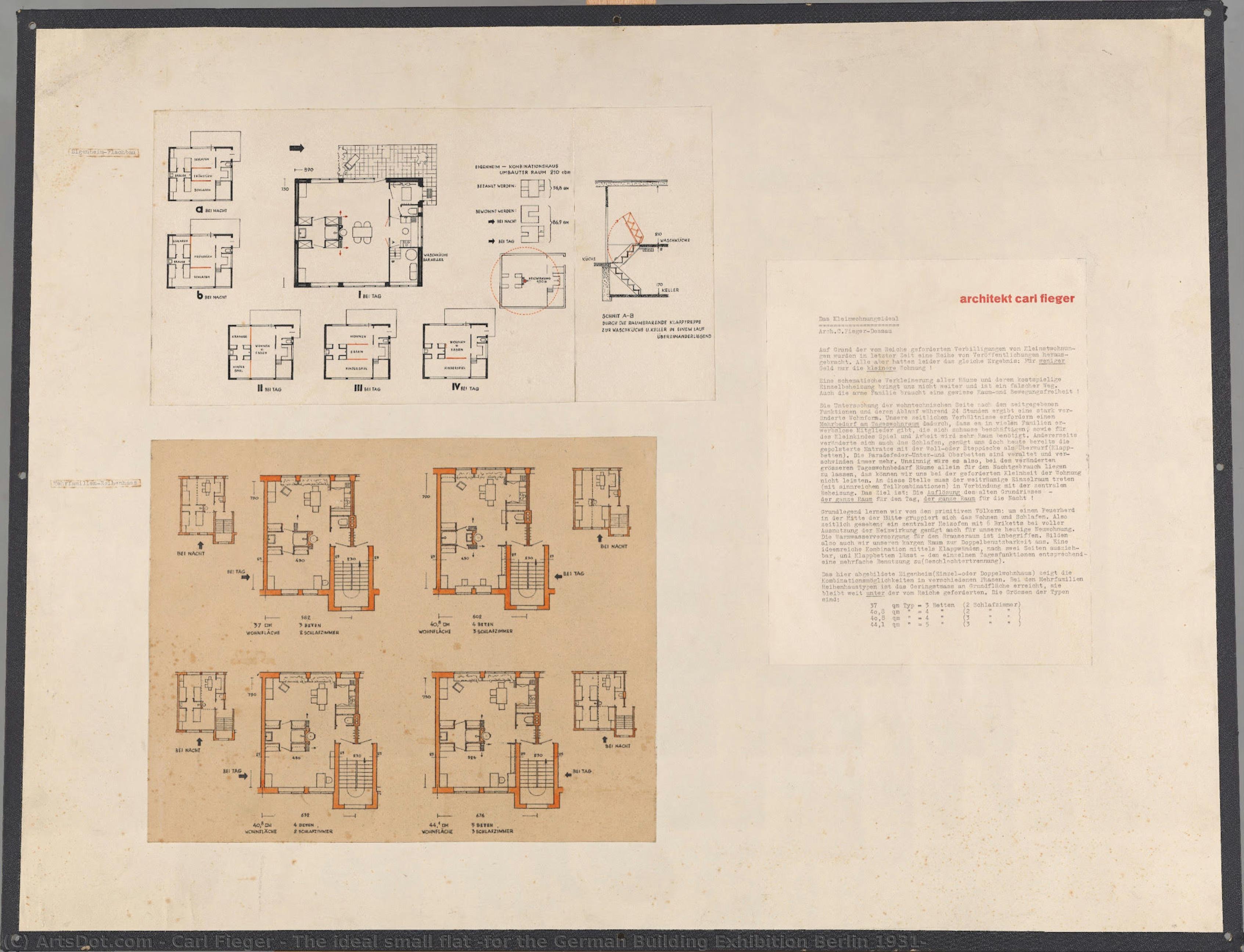 The Ideal Small Flat (for The German Building Exhibition Berlin 1931) — Carl Fieger