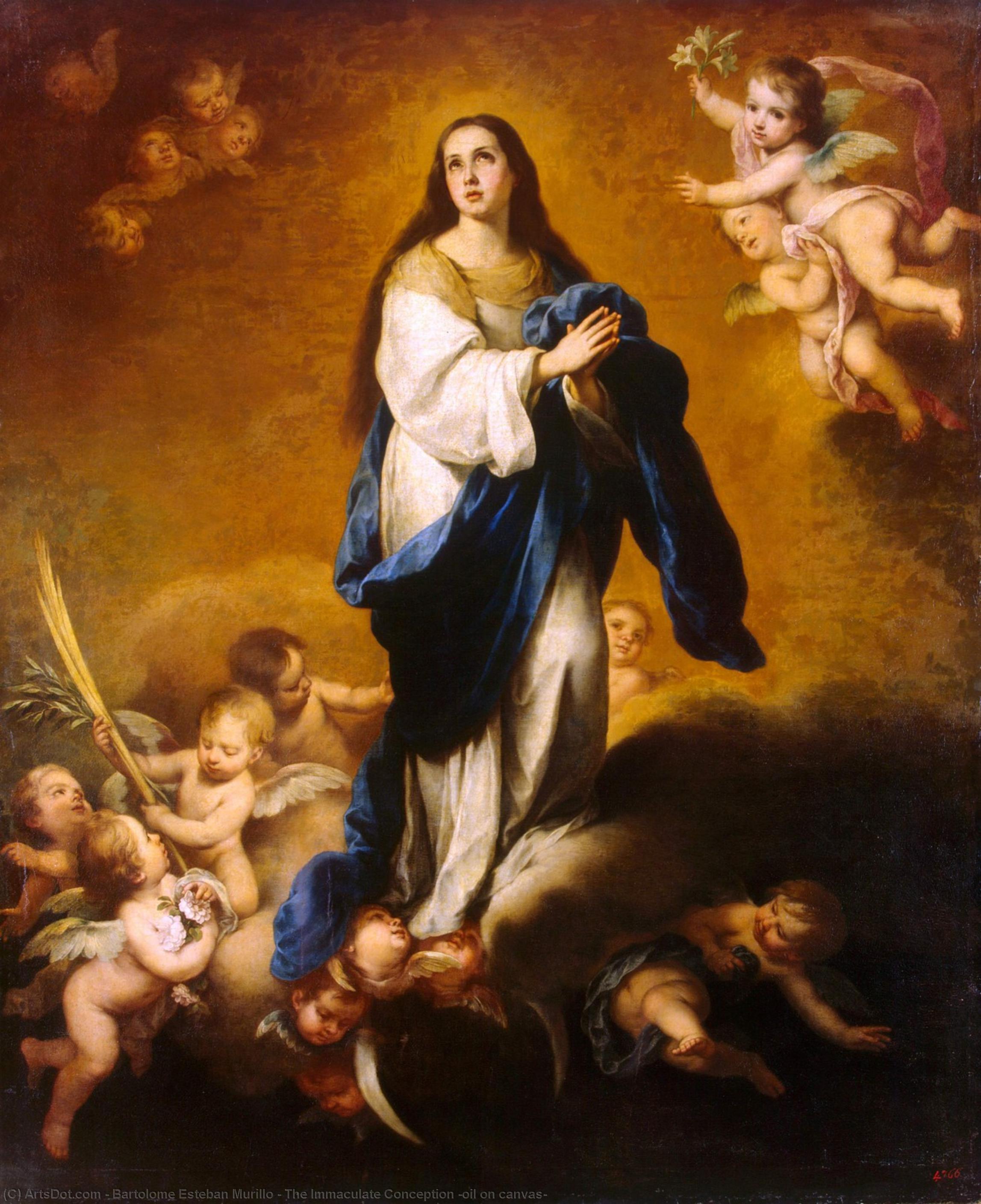 The Immaculate Conception (oil On Canvas) — Bartolomé Esteban Murillo