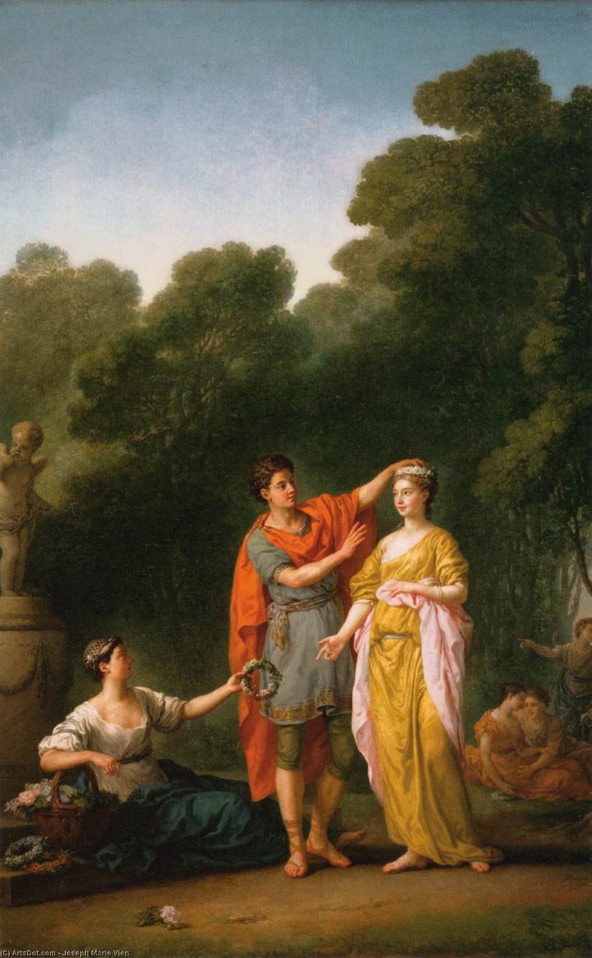Lover Crowning His Mistress — Joseph Marie Vien