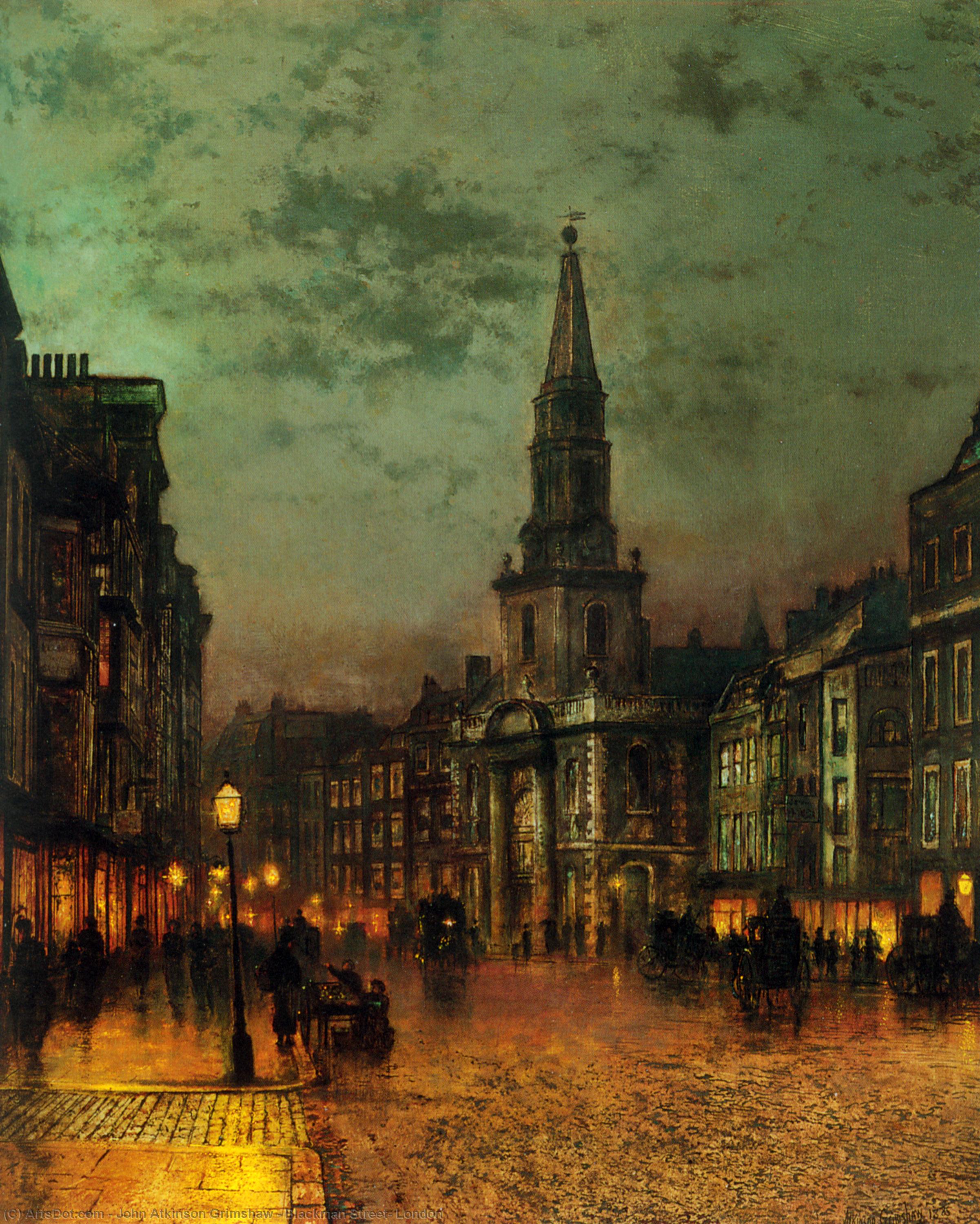 Blackman Street, London — John Atkinson Grimshaw