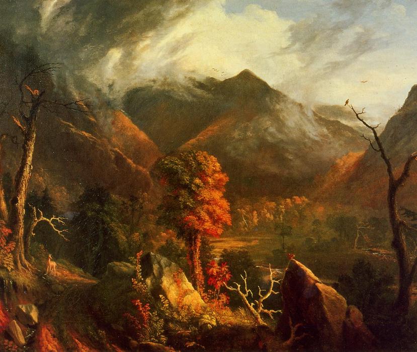 Paz Al Atardecer (también Conocida Como Tarde En Las White Mountains) — Thomas Cole