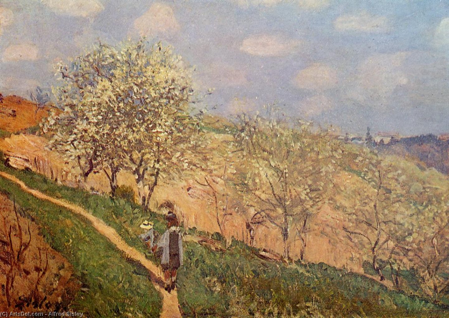 Spring In Bougival — Alfred Sisley