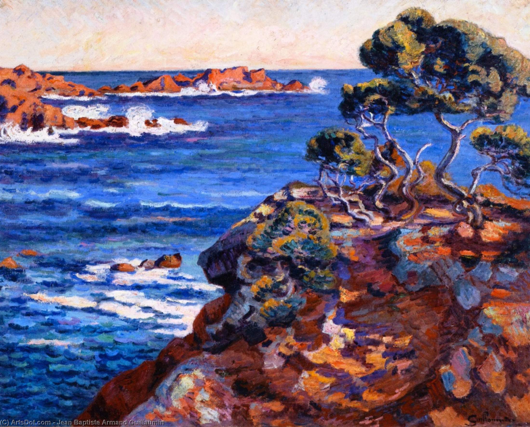 Seaside At Agay — Ferdinand Guillaumin