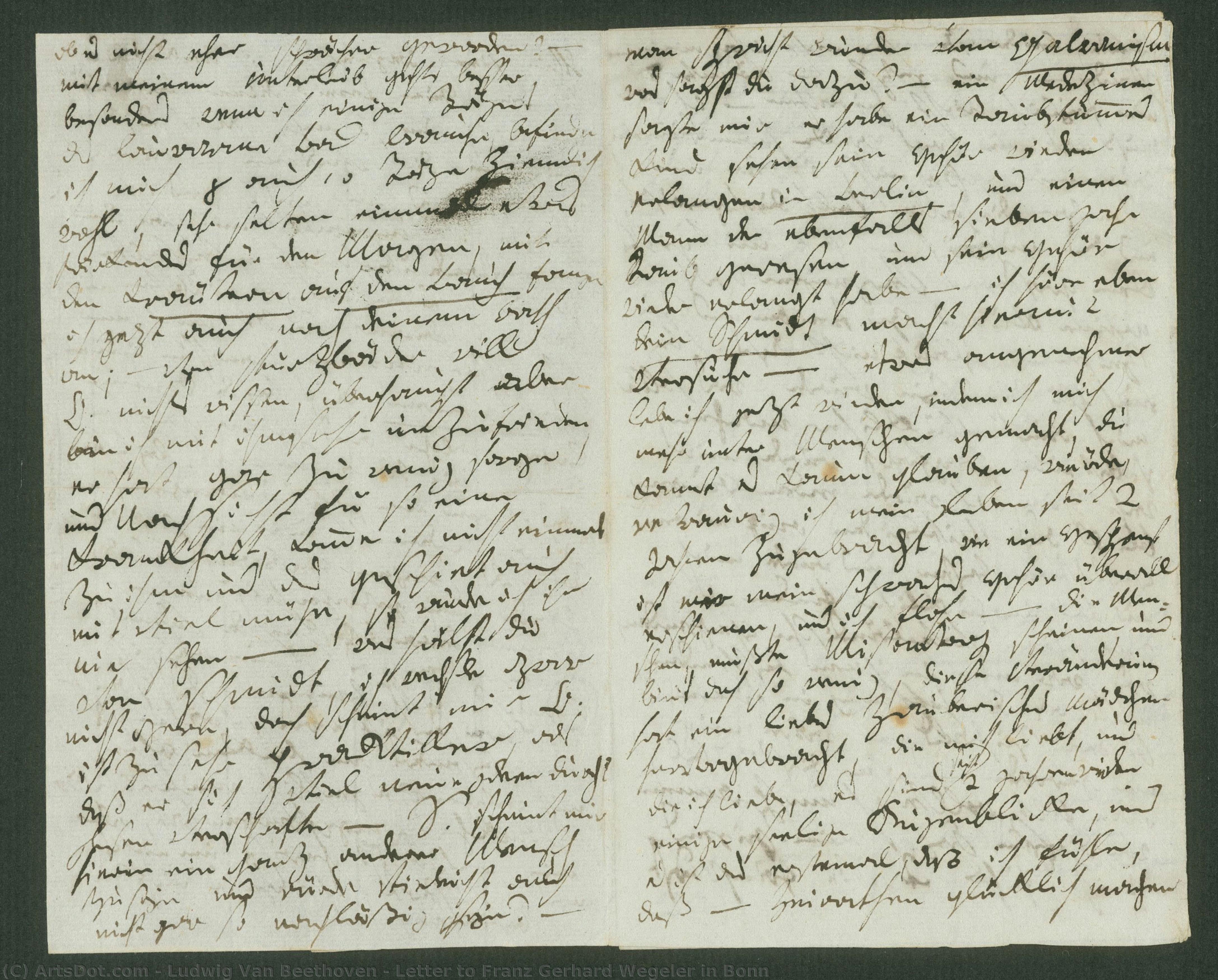 Letter To Franz Gerhard Wegeler In Bonn — Ludwig Van Beethoven