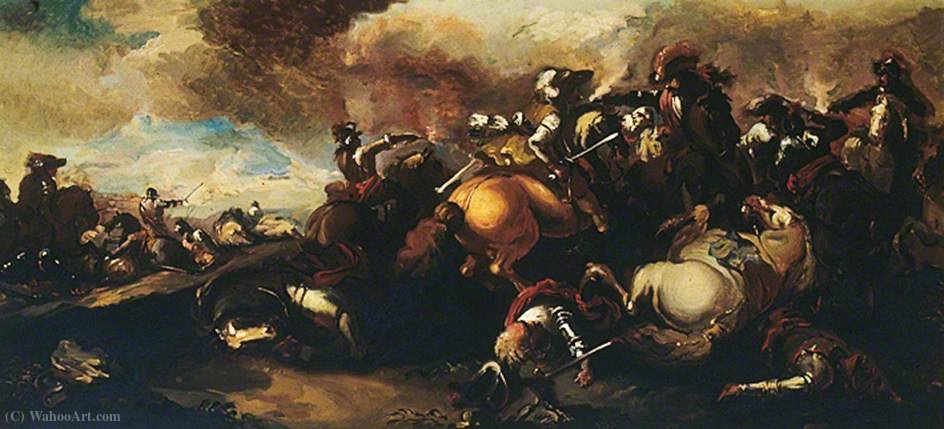 Battle Scene Cavalry Skirmish — Antonio Maria Marini