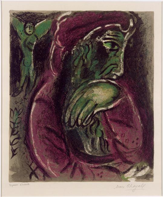Job In Despair — Marc Chagall
