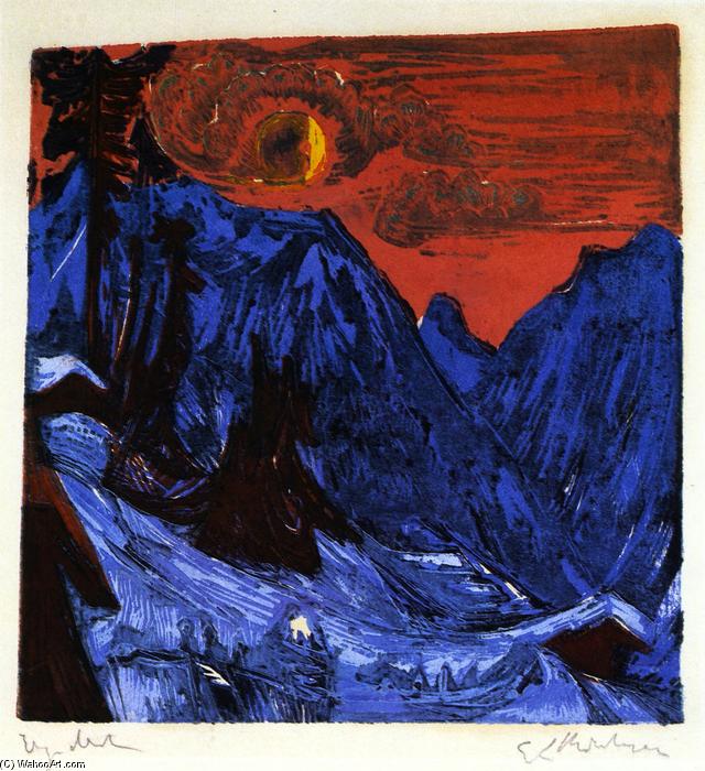 Winter Landscape By Moonlight — Ernst Ludwig Kirchner