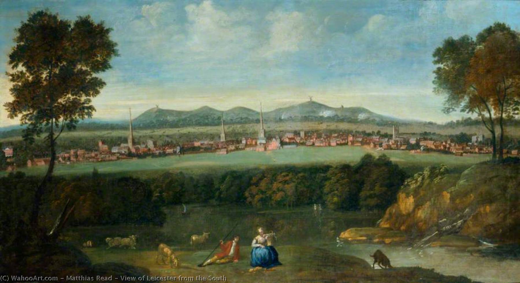 View Of Leicester From The South — Matthias Read
