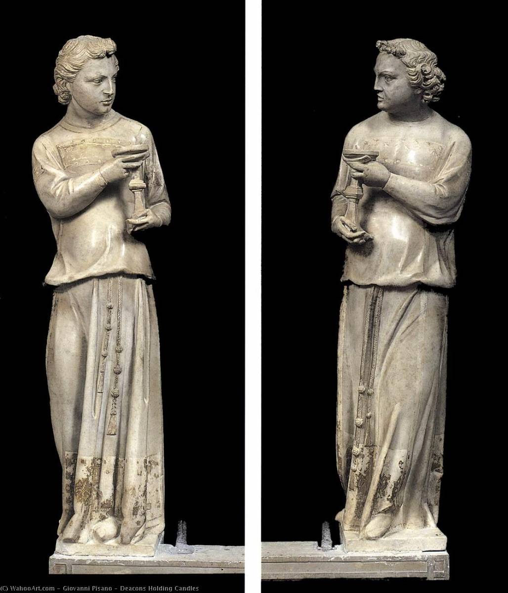 Deacons Holding Candles — Giovanni Pisano