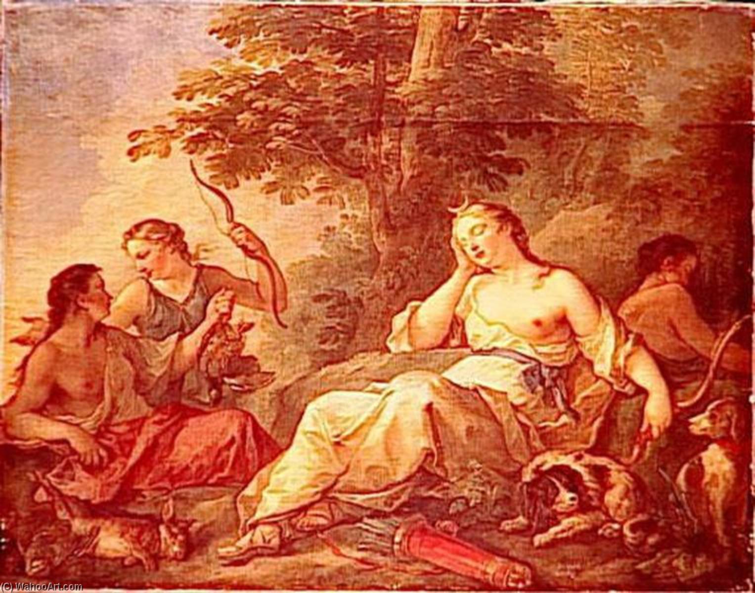 Le Repos De Diane — Charles-joseph Natoire