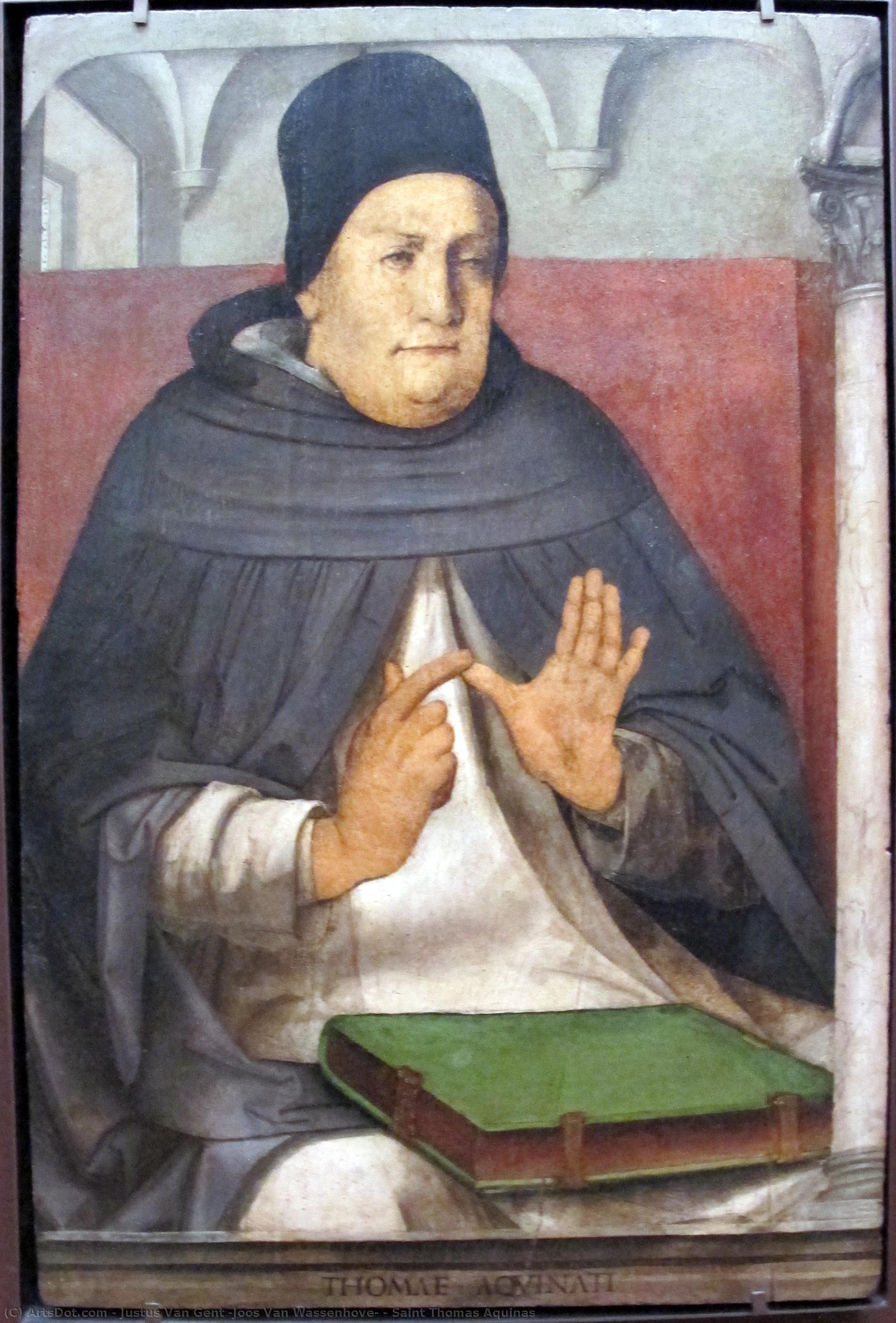Saint Thomas Aquinas — Justus Van Gent (joos Van Wassenhove)