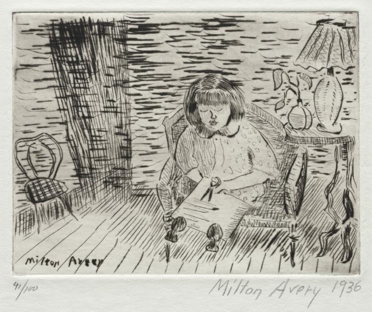 Child Cutting — Milton Avery