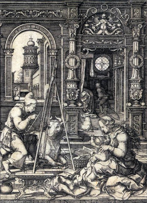 St Luke Painting The Virgin — Dirck Jacobsz Vellert (dirck Van Staren)