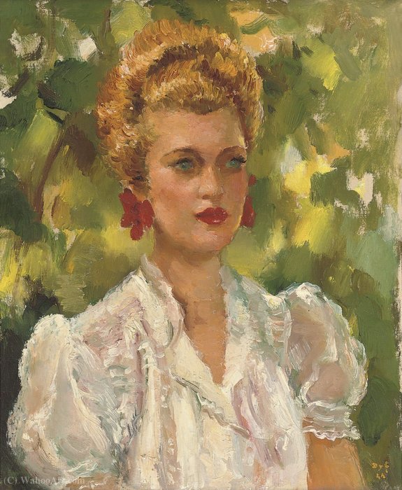 Portrait Of Unknown Girl — Marcel Dyf