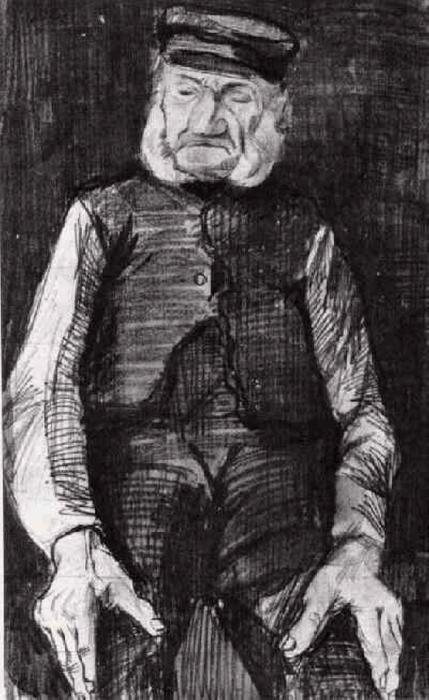 Orphan Man With Cap, Half-length — Vincent Willem Van Gogh