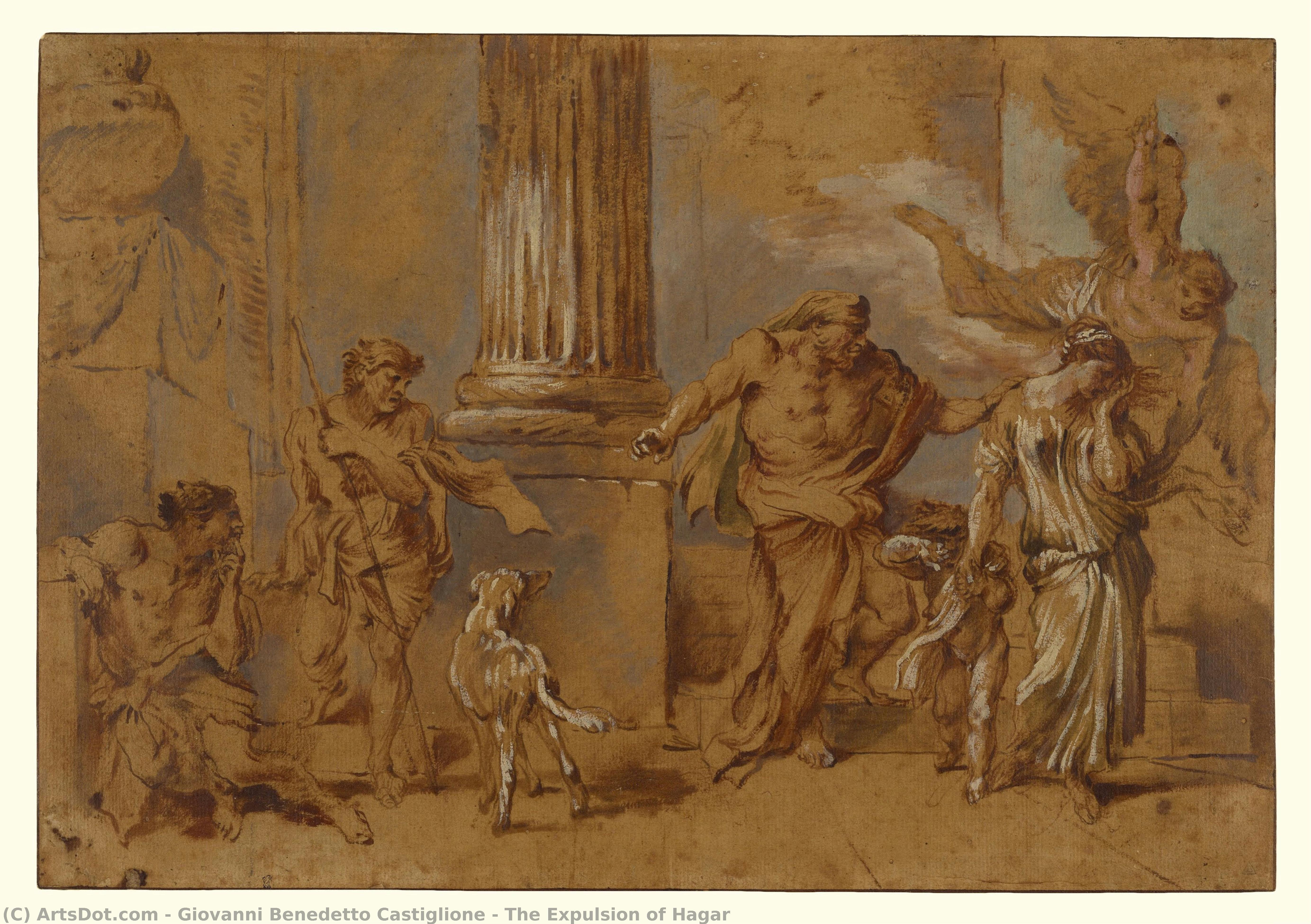The Expulsion Of Hagar — Giovanni Benedetto Castiglione