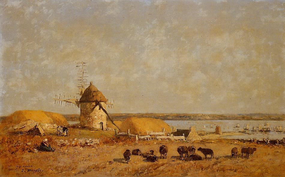 View From The Camaret Heights — Eugène Louis Boudin