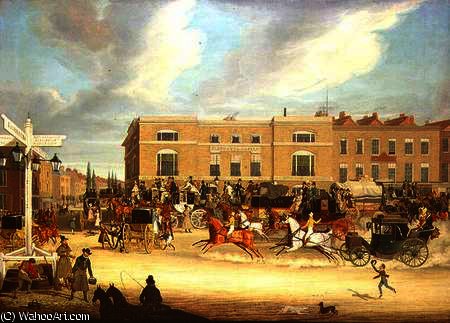The Elephant And Castle On The Brighton Road — James Pollard