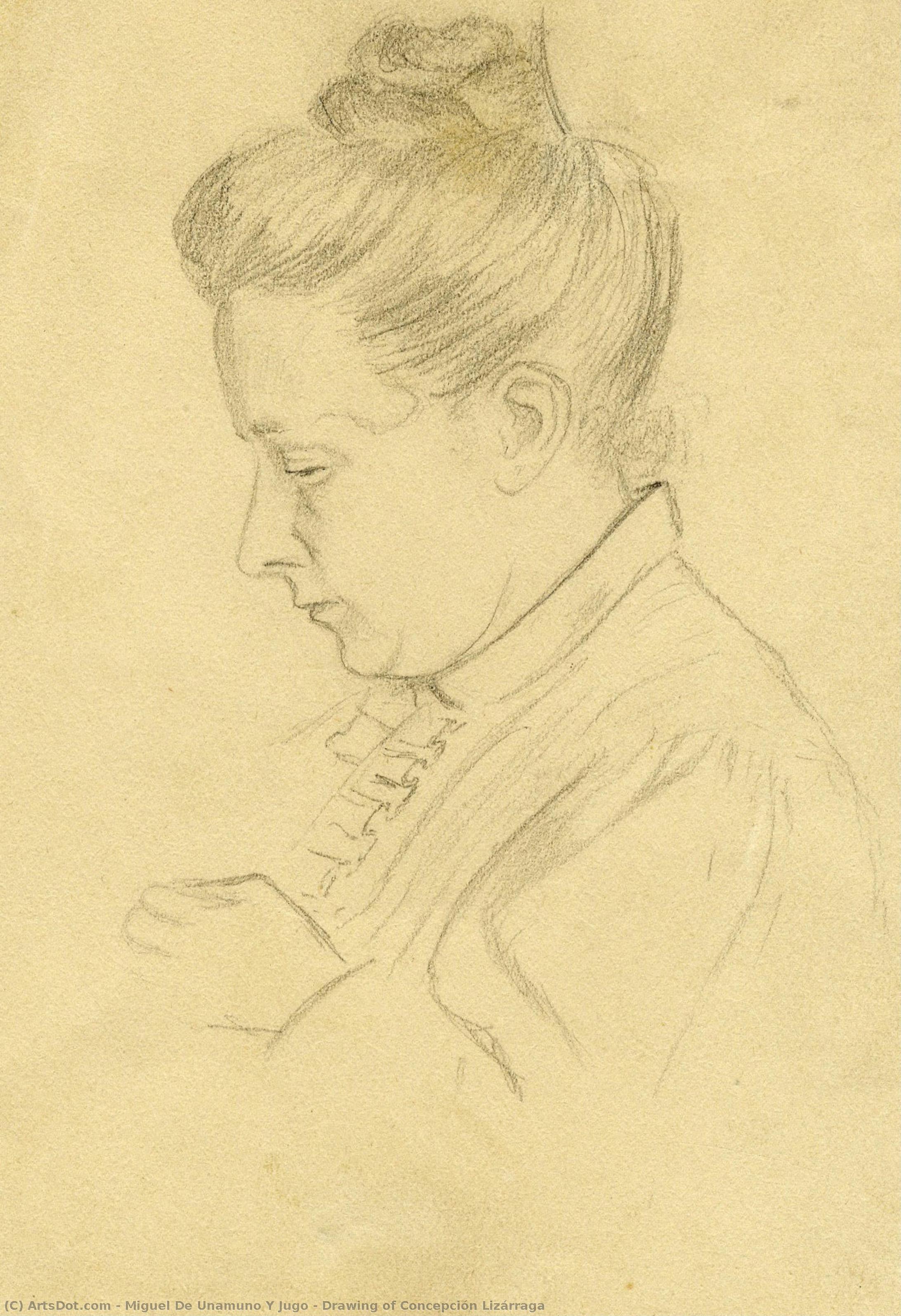 Drawing Of Concepción Lizárraga — Miguel De Unamuno