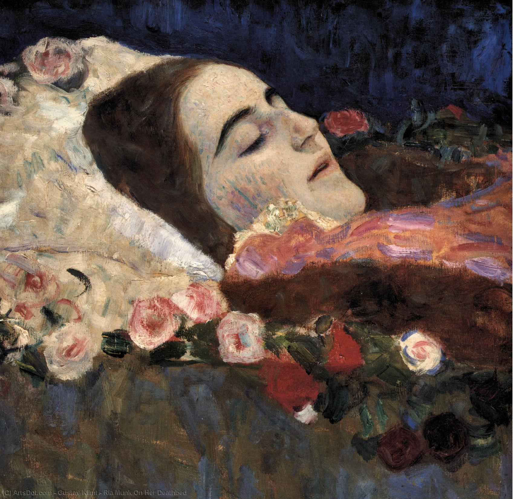 Ria Munk On Her Deathbed — Gustav Klimt