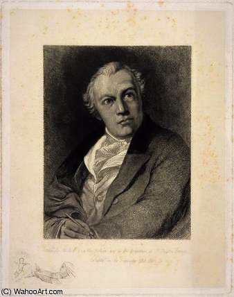 Portrait Of William Blake, Engraved By William Bell. — Thomas Phillips