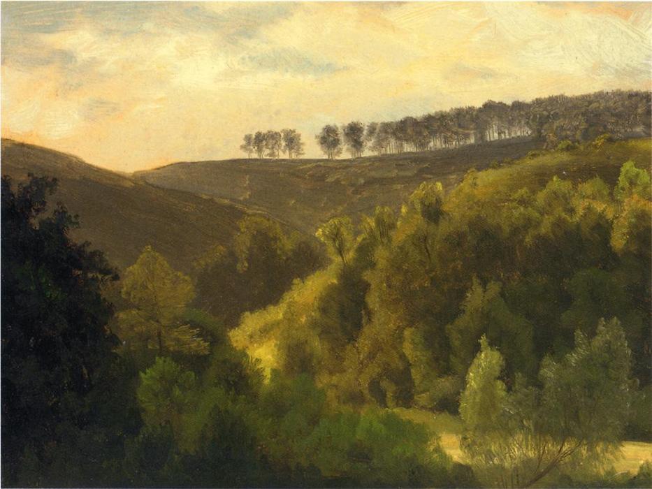 Sunrise Over Forest And Grove — Albert Bierstadt