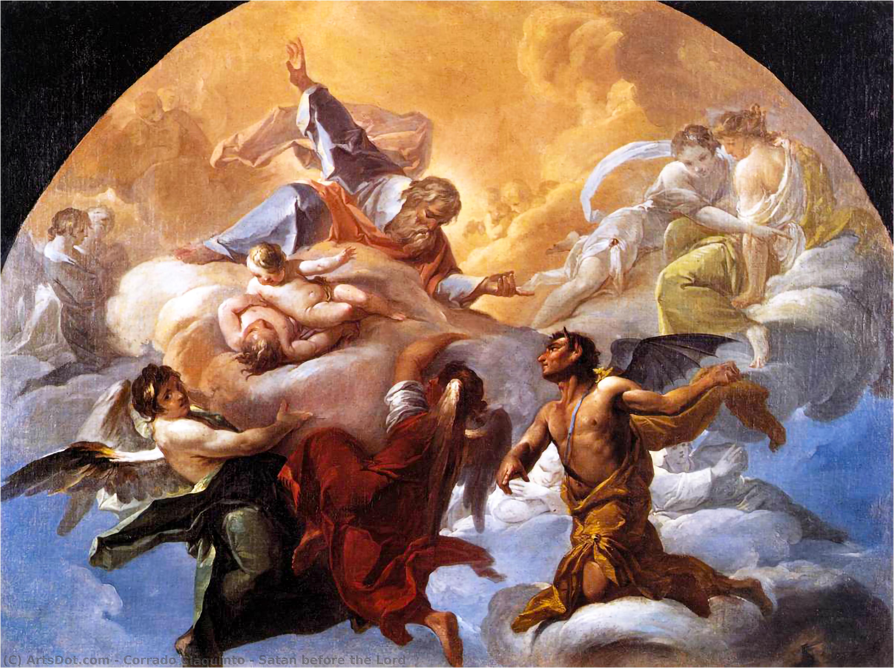 Satan Before The Lord — Corrado Giaquinto