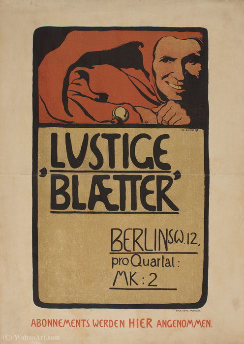 'lustige Blaetter', (46 X 32 Cm) (1898) — Angelo Jank
