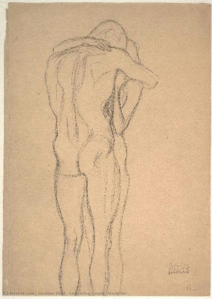Embracing Couple (study For — Gustav Klimt