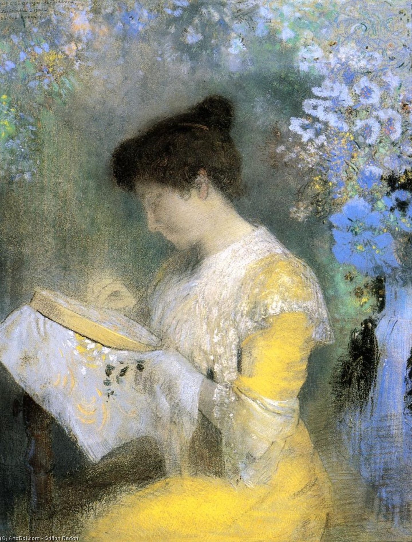 Portrait Of Madame Arthur Fontaine — Odilon Redon