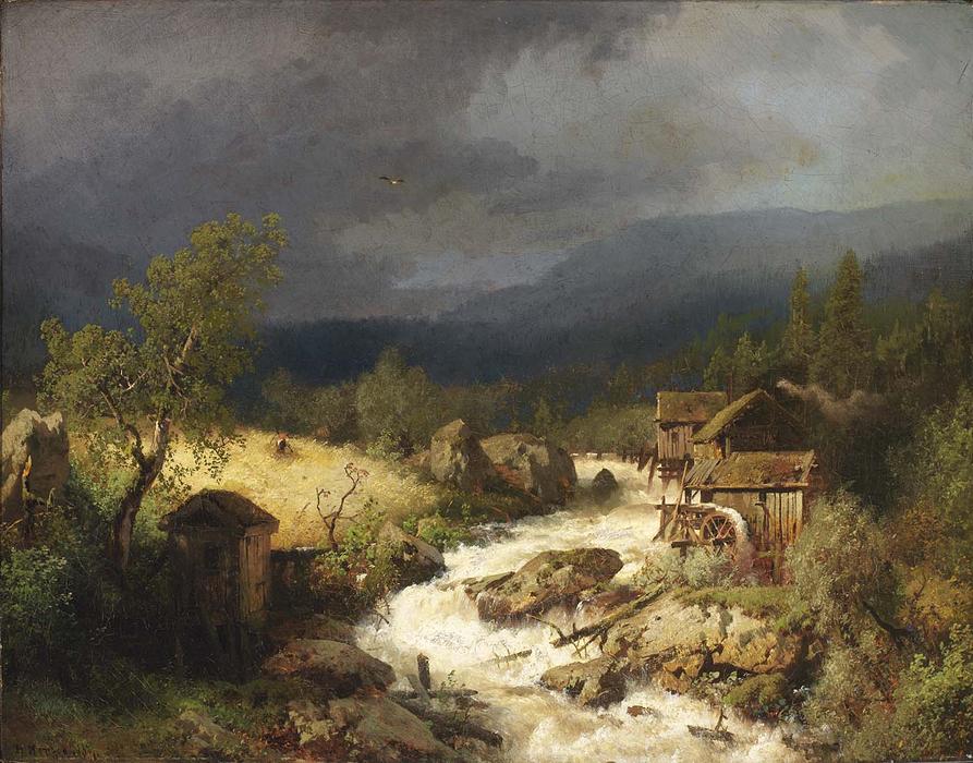 Mill On A Torrent — Herman Herzog