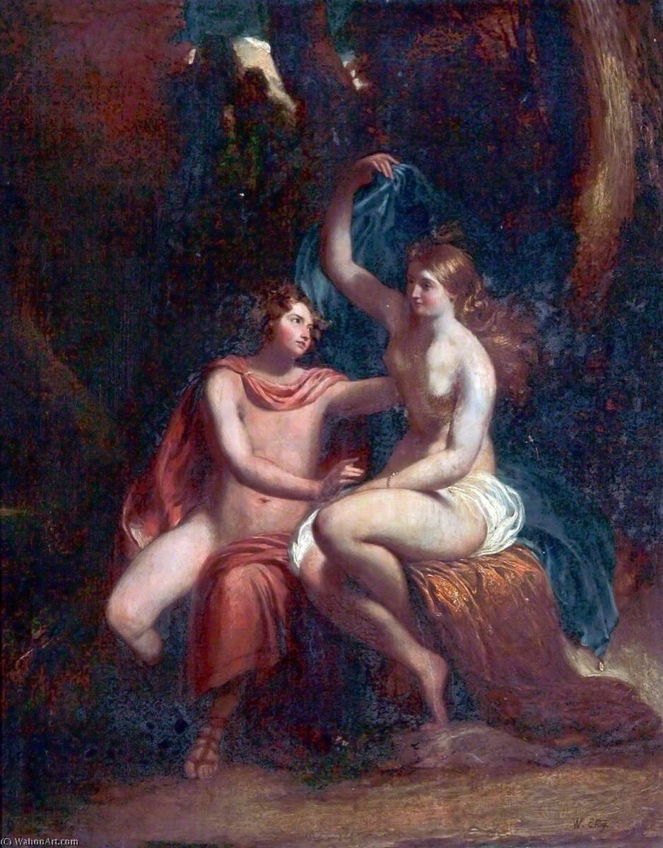 Classical Scene With Two Figures — William Etty
