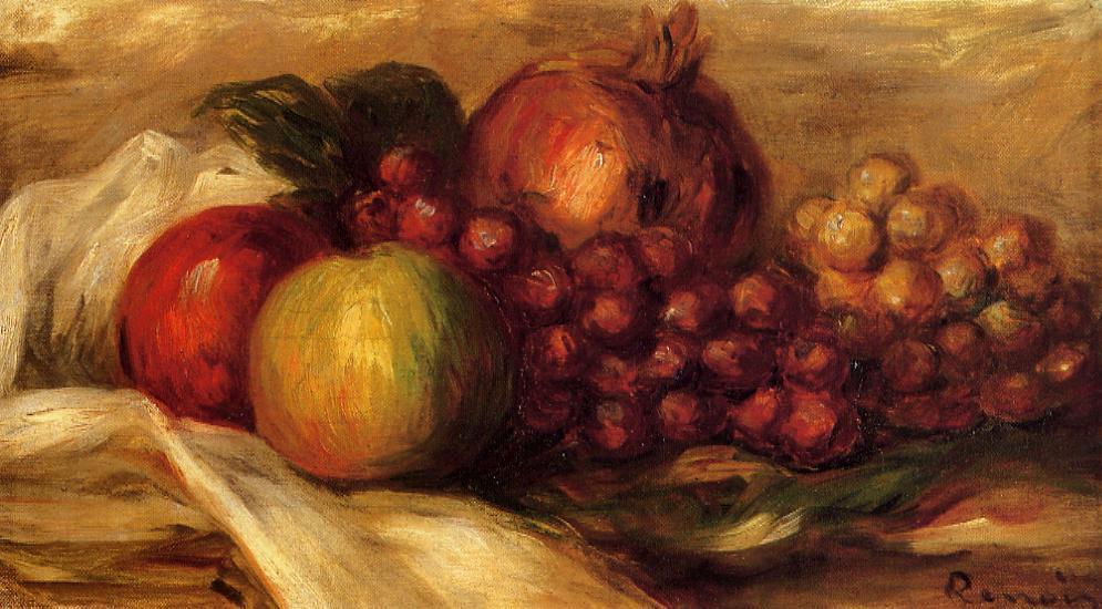 Still Life With Fruit — Pierre-auguste Renoir
