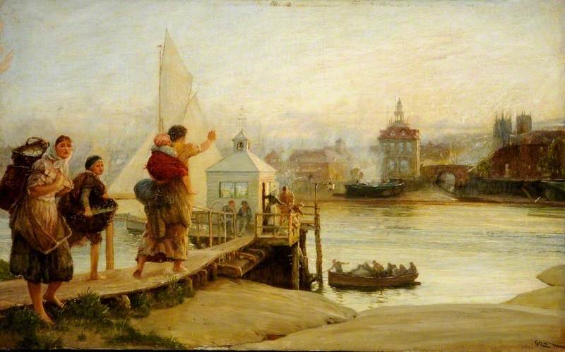 Late For The Ferry, King's Lynn, Norfolk — Robert Walker Macbeth