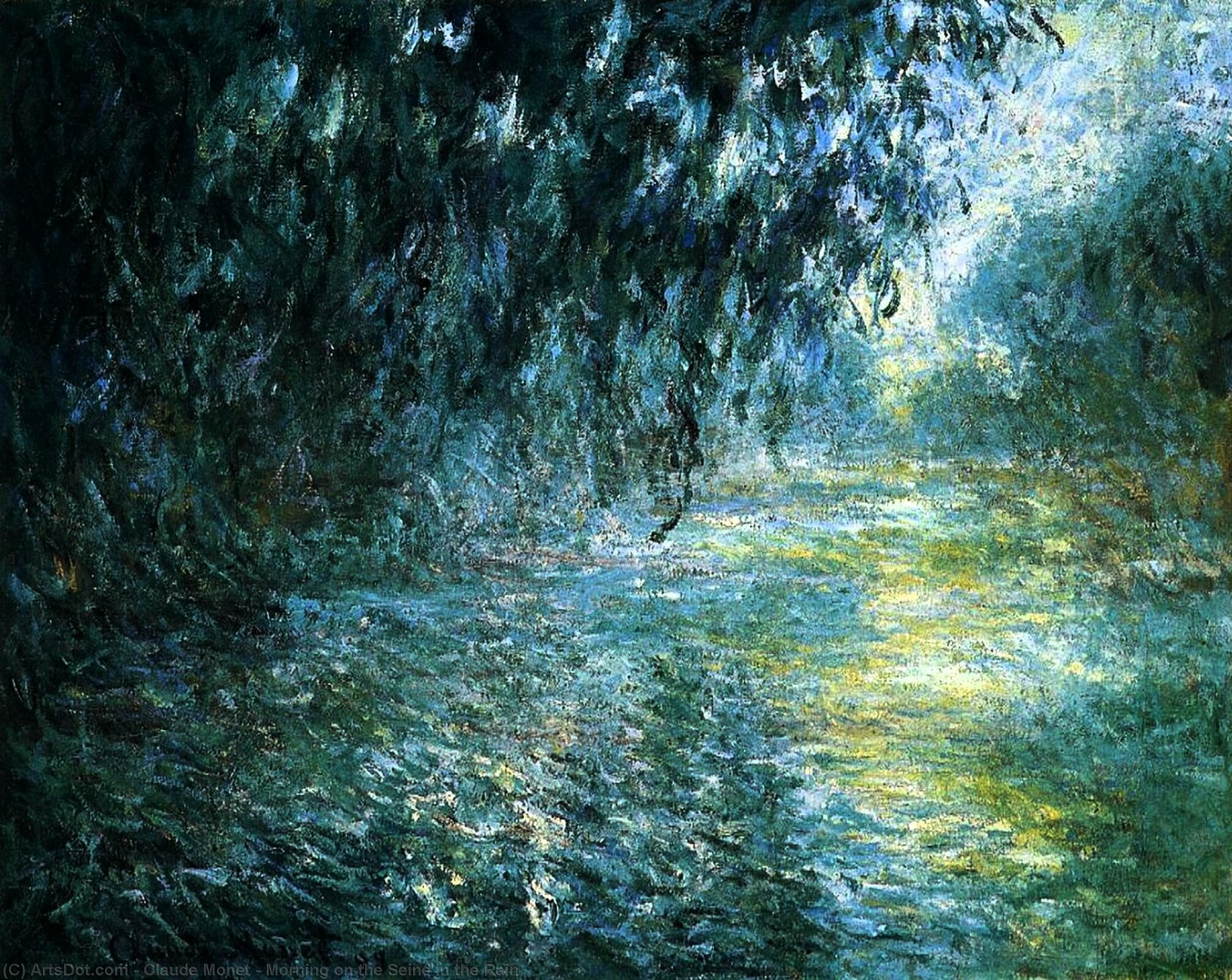 Morning On The Seine In The Rain — Claude Monet