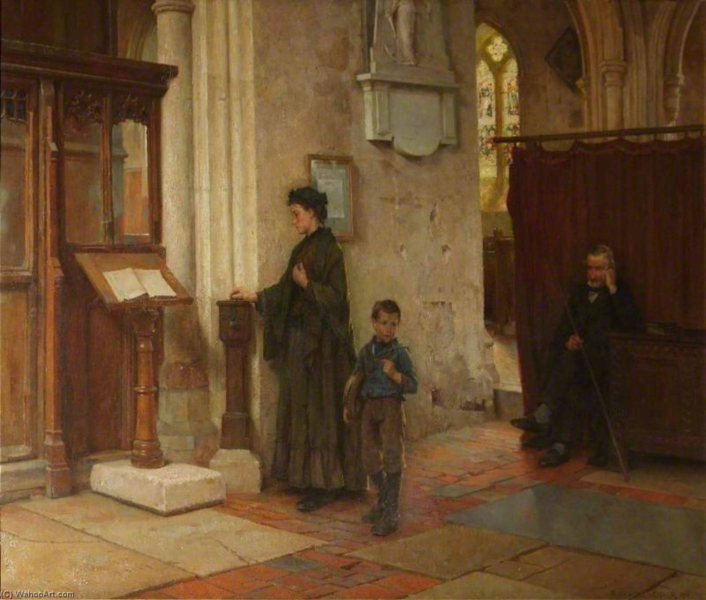 The Widow's Mite — William Teulon Blandford Fletcher
