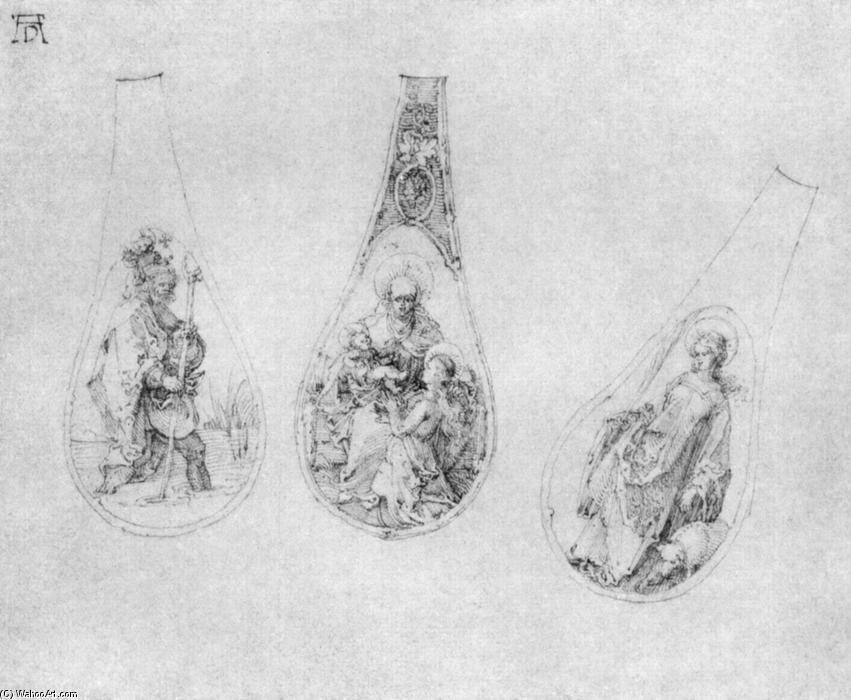 Ornaments For Three Spoons Stalks — Albrecht Dürer