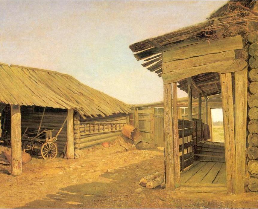 Country Courtyard — Ivan Ivanovich Shishkin