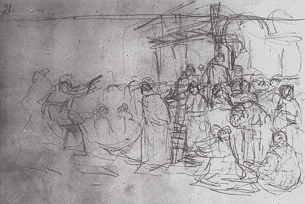 Boyarynya Morozova (study) — Vasily Ivanovich Surikov